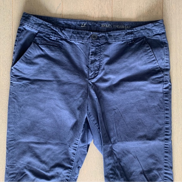 Gap Military Blue Vintage Rolled Khakis - Picture 3 of 10